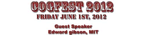 COGFEST 2012 Banner advertising Guest Speaker: Edward Gibson